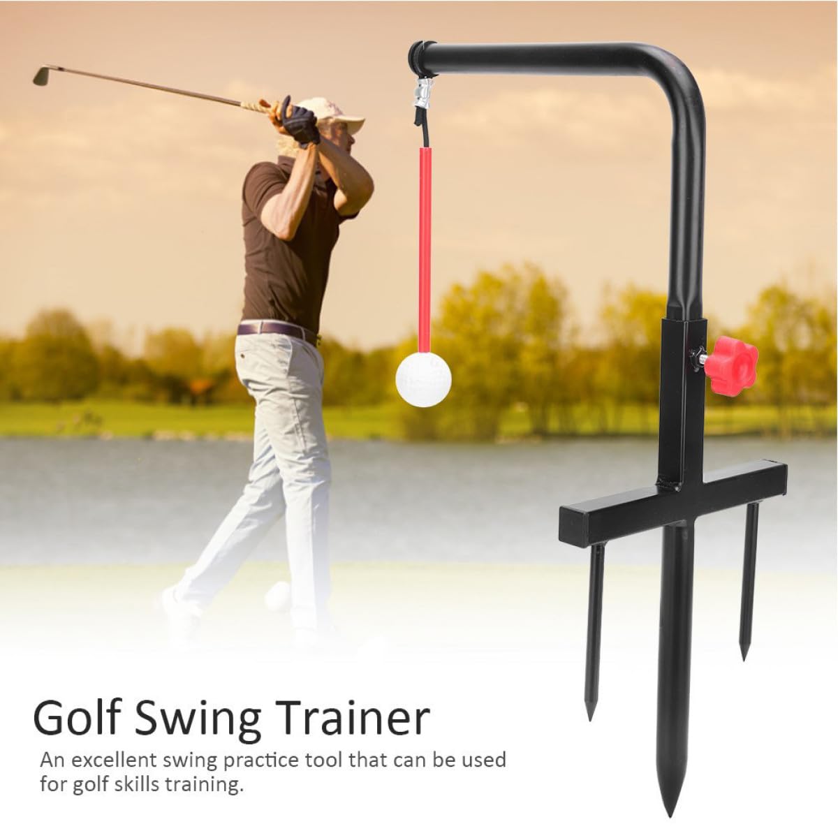 Didiseaon Allenatore di Swing Golf in Ferro per Pratica Personale Nero