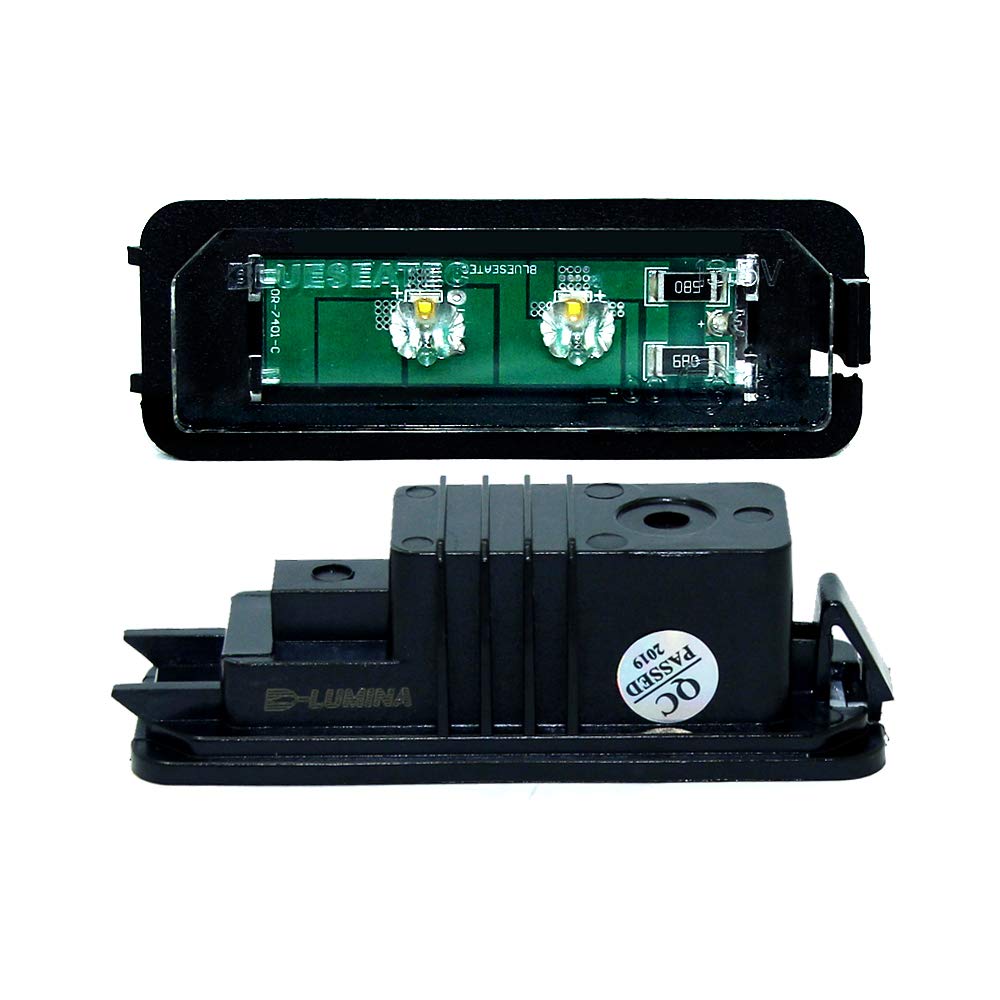 Number Plate 10W LED Lights / Licence Plate Led Bulb Modules Compatible With VW Golf 4/5/6, EOS, LUPO, Passat, Polo, Boxster, Cayman, Carrera, Cayenne…
