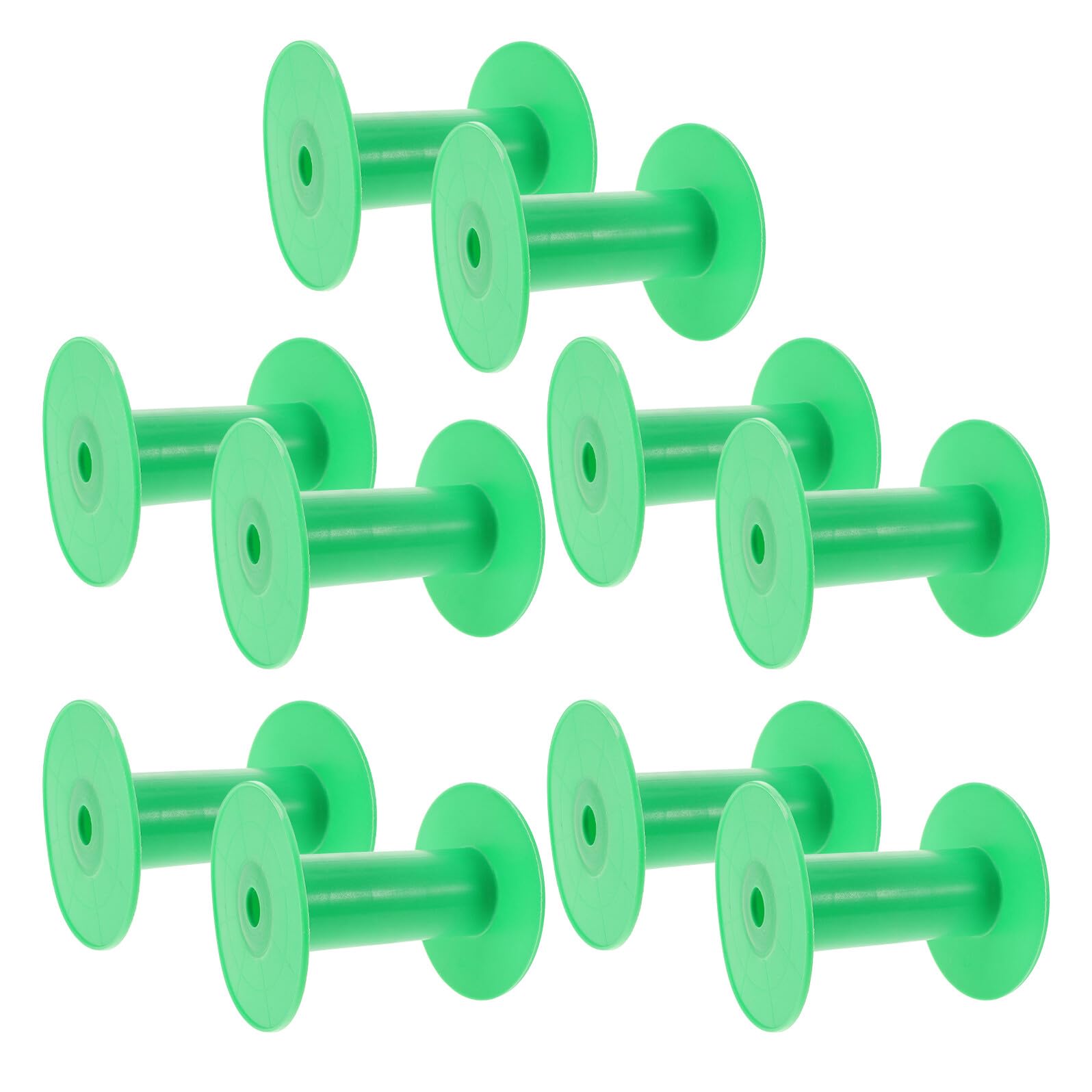 20 Pièces Bobines de Fil Plastique Vertes pour Couture Spools Pratiques pour Bobines de Machine à Coudre Organisateur de Rangement pour Rubans Anti-enchevêtrement Accessoires de
