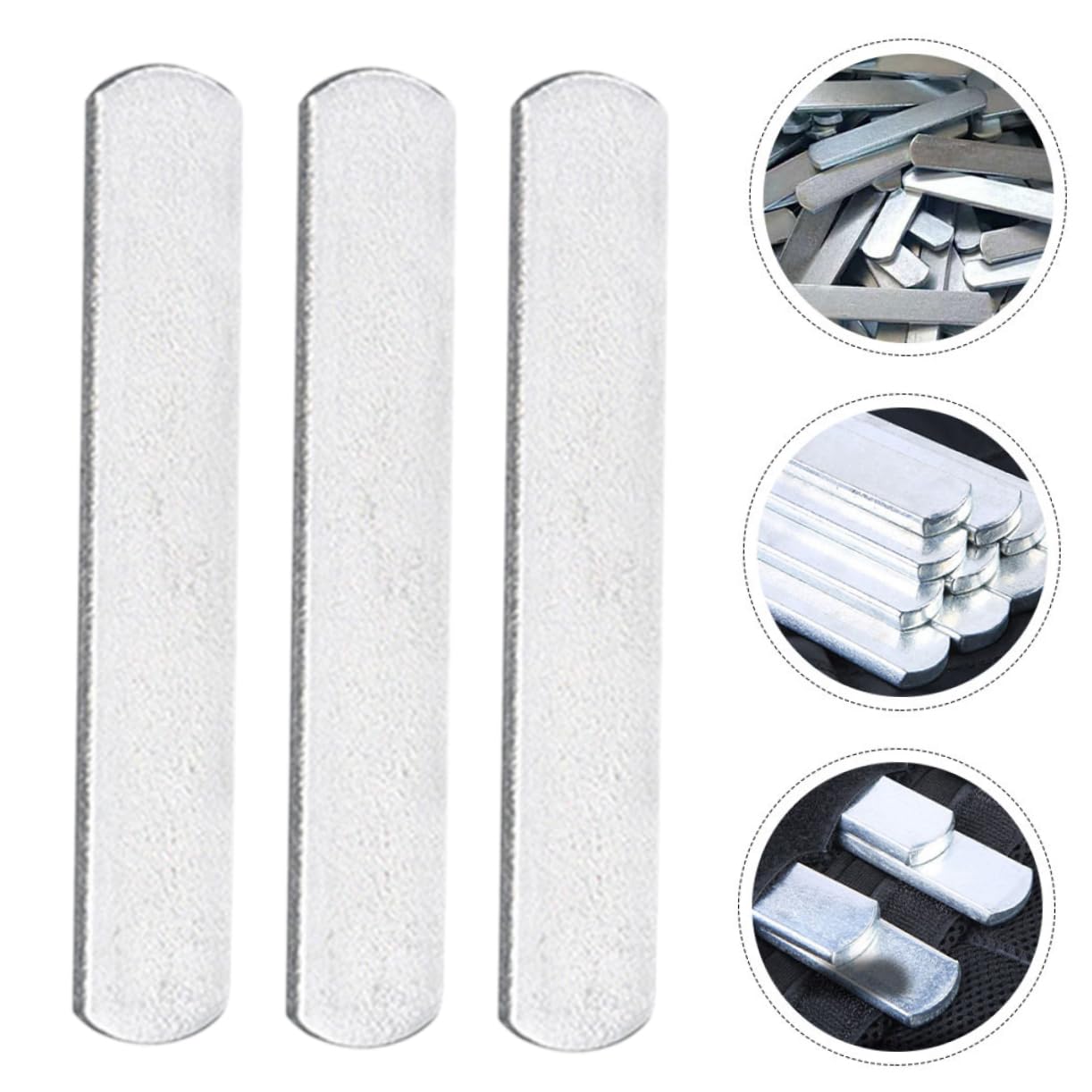 Toyvian 6 Piezas Placas de Acero, Compatibilidad, Ajuste Seguro, para Chaleco Lastrado, para Entrenamiento de Fuerza y Rutina de Ejercicio
