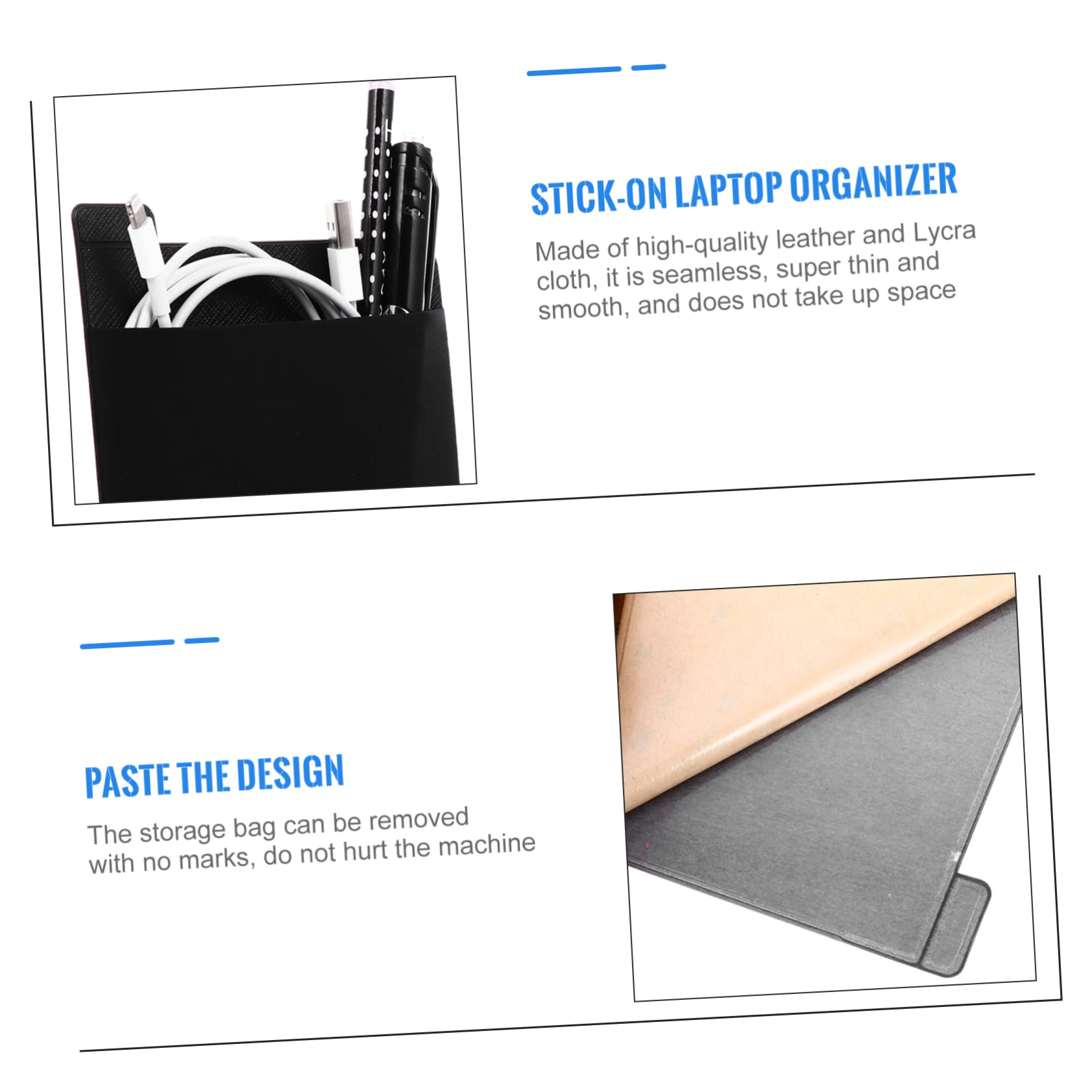 per Accessori Laptop e Tablet Organizer Adesivo per Custodia per Mouse e Disco Esterno Design Portatile per d'Affari