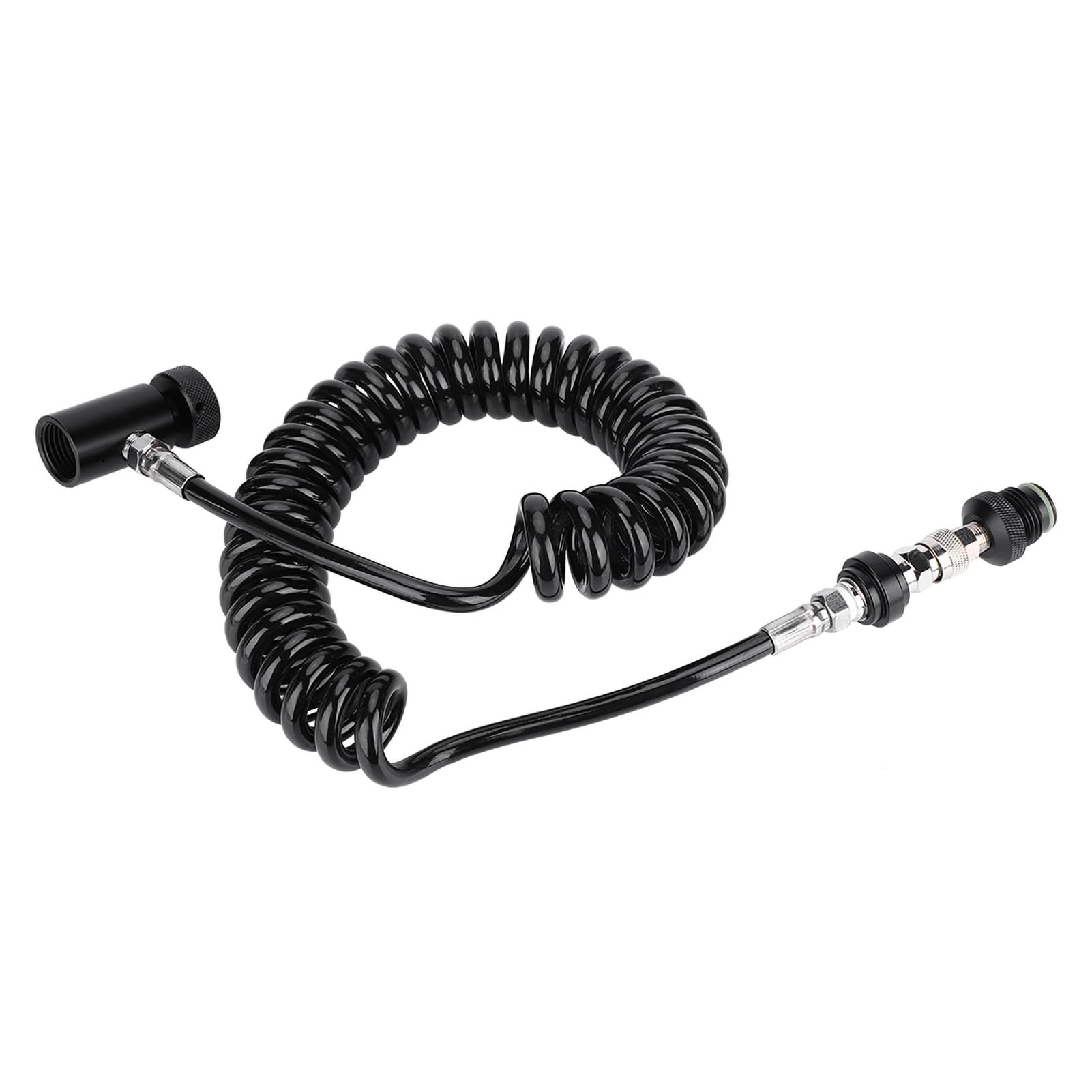 Aoresac Meilleur Tuyau de Bobine à Distance pour Marqueur de Paintball, Connexion Robuste pour Cylindre Pistolet Airsoft, Tuyau à Haut Débit avec Verrouillage Interne Systèmes
