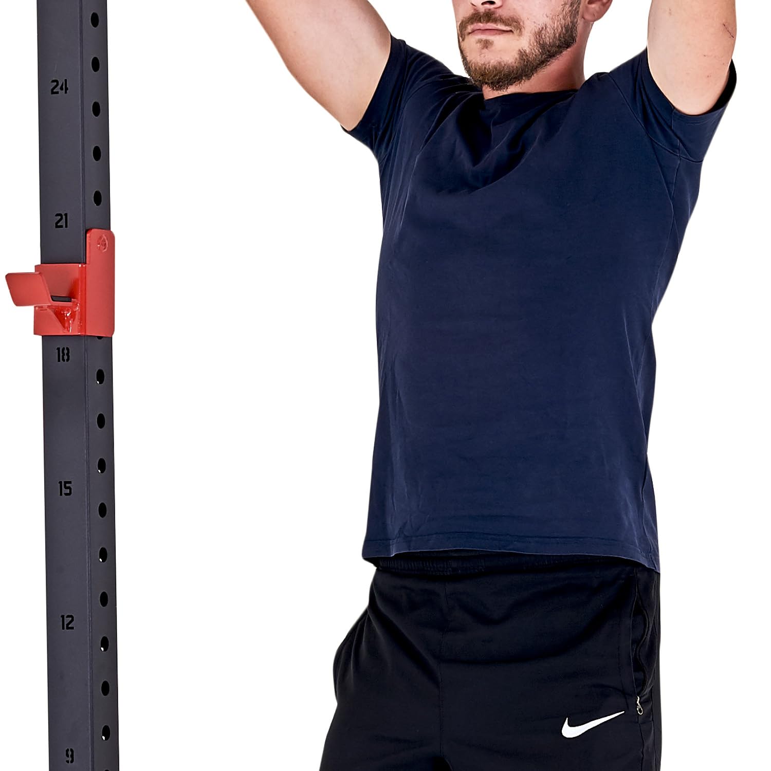 Train Hard® Frei kombinierbare Half Cage Kniebeugeständer Squat Rack Power Rack Smith Machine Multipresse Modell 2024