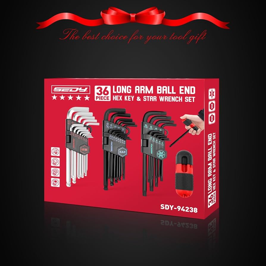 アレン 10点セット 36-Pieces Ultimate Allen Wrench Set, Premium Hex & Torx Key