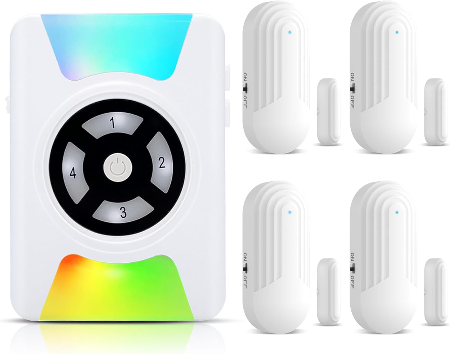 SanJie Door Chime,6-Mode Strobe Light