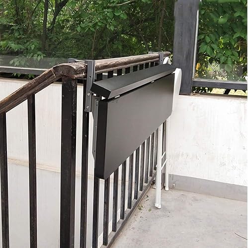 Miniatura 6 de Balcón Barandilla Mesa Colgante Mesa Plegable Casa Bar Mesa Multifuncional Ocio Balcón Barandilla Mesa Colgante Mesa Plegable 40X80cm,40X120cm