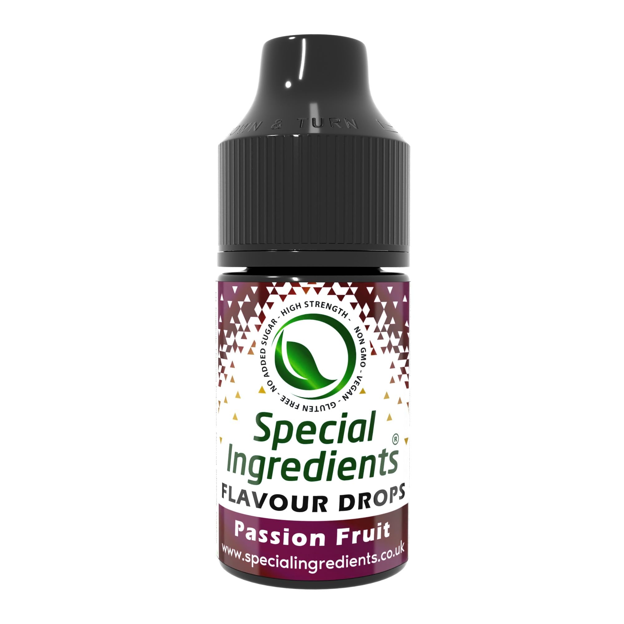 Special Ingredients Flavour Drops Passion Fruit, 500 ml | Maracuja-Geschmackstropfen, Lebensmittelaroma, Vegane Geschmackstropfen, Für Backen, Speisen und Getränke, Zuckerfrei