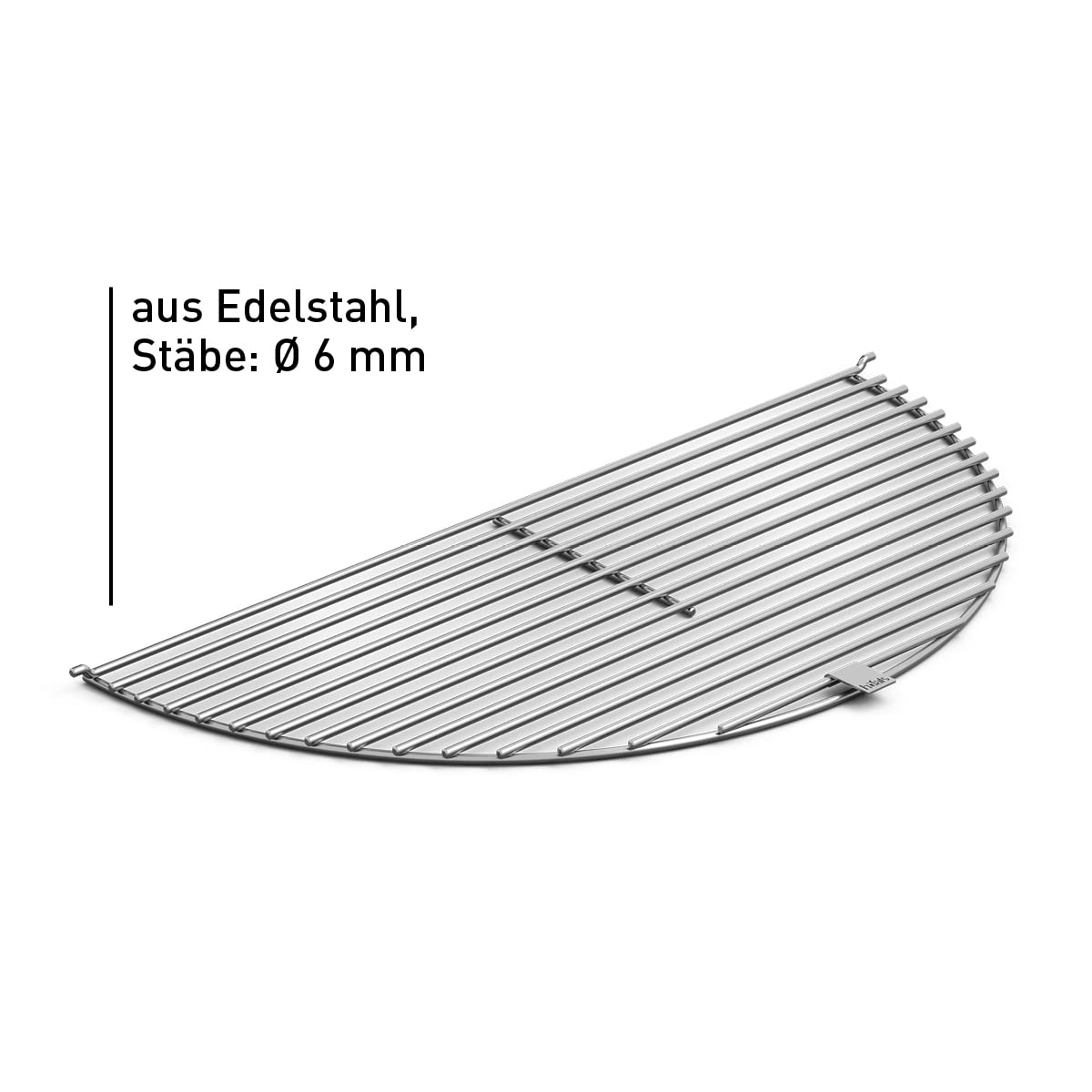 höfats - Grille de Cuisson pour Bowl et Bowl 57 - en Acier Inoxydable Poli - Rond - Bâtons de Cuisson de 6 mm de diamètre - Une Seule pièce, Demi-Cercle - Accessoires pour Les braseros Bowl 57