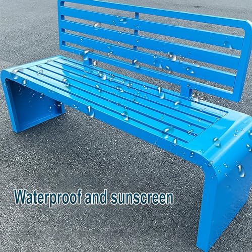 Banc de jardin avec dossier en acier galvanisé de qualité pour cour
