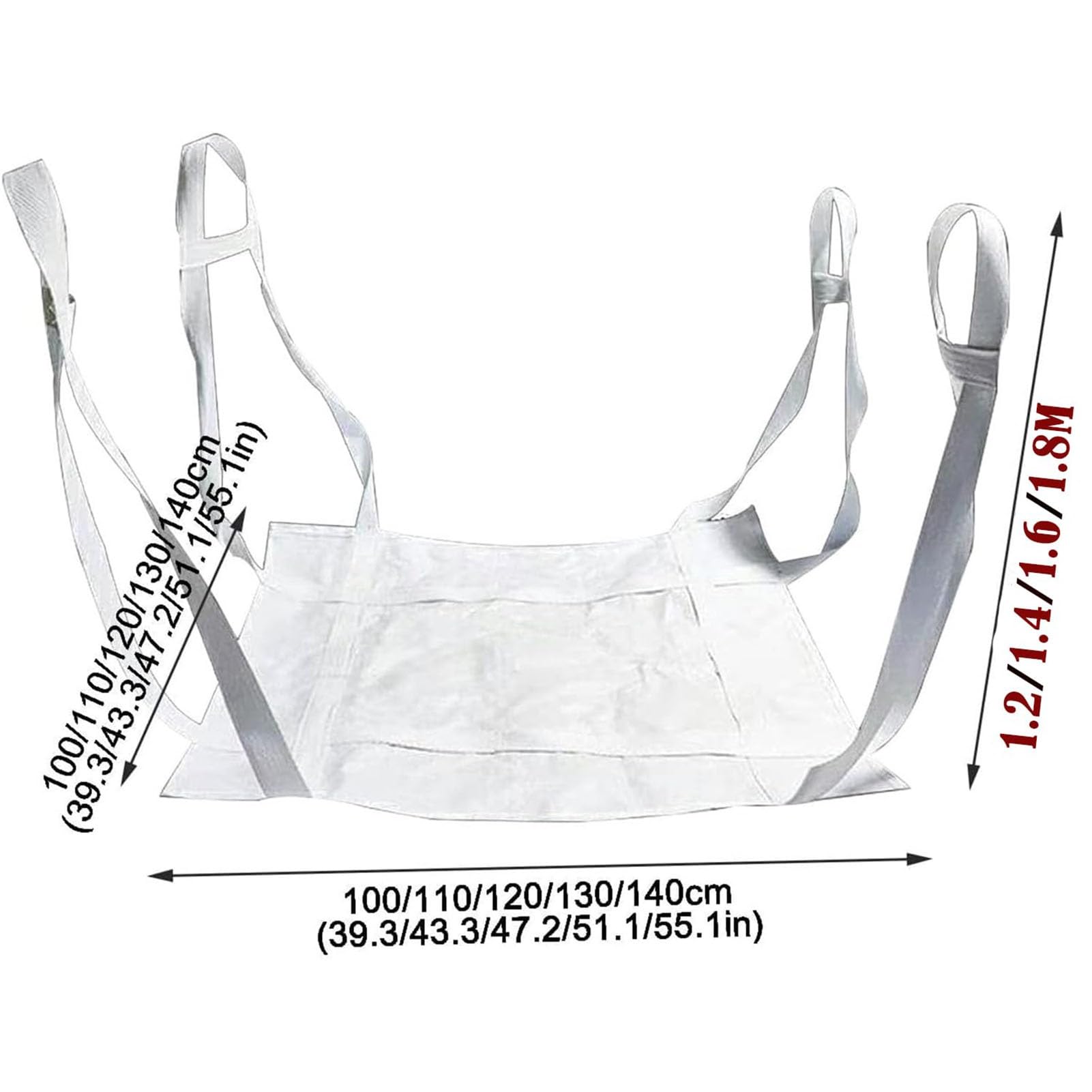 rete da carico, Cinghia Di Sollevamento In Nylon Con Capacità C(1.6mx110x110cm)