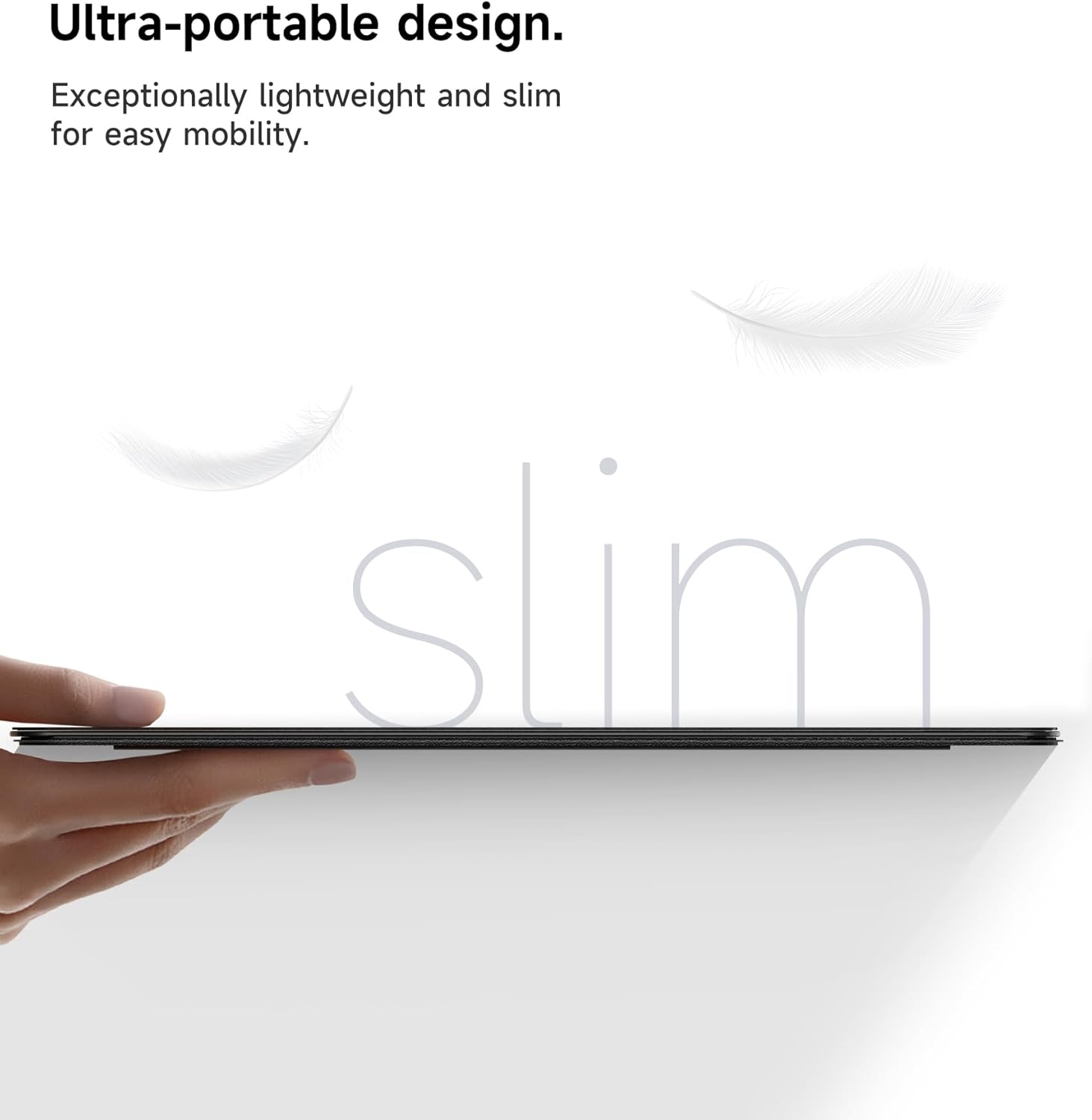 Black 13 SURITCH for iPad Stand Holder for iPad Pro 13-inch (M4) 2024, Slim Adjustable Tablet Stand, Lightweight Portable, Support Portrait & Landscape, Magnetic Tablet Holder for iPad Pro 13 (M4)-Black