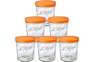 Le Parfait Jam Jars: Clear Glass Jars with Ambert Lids