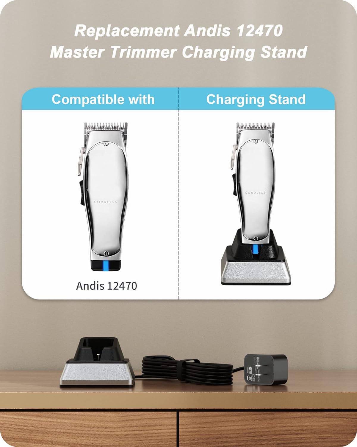 Amazon.com: FGIEU Charging Stand Compatible with Andis 12470/12660