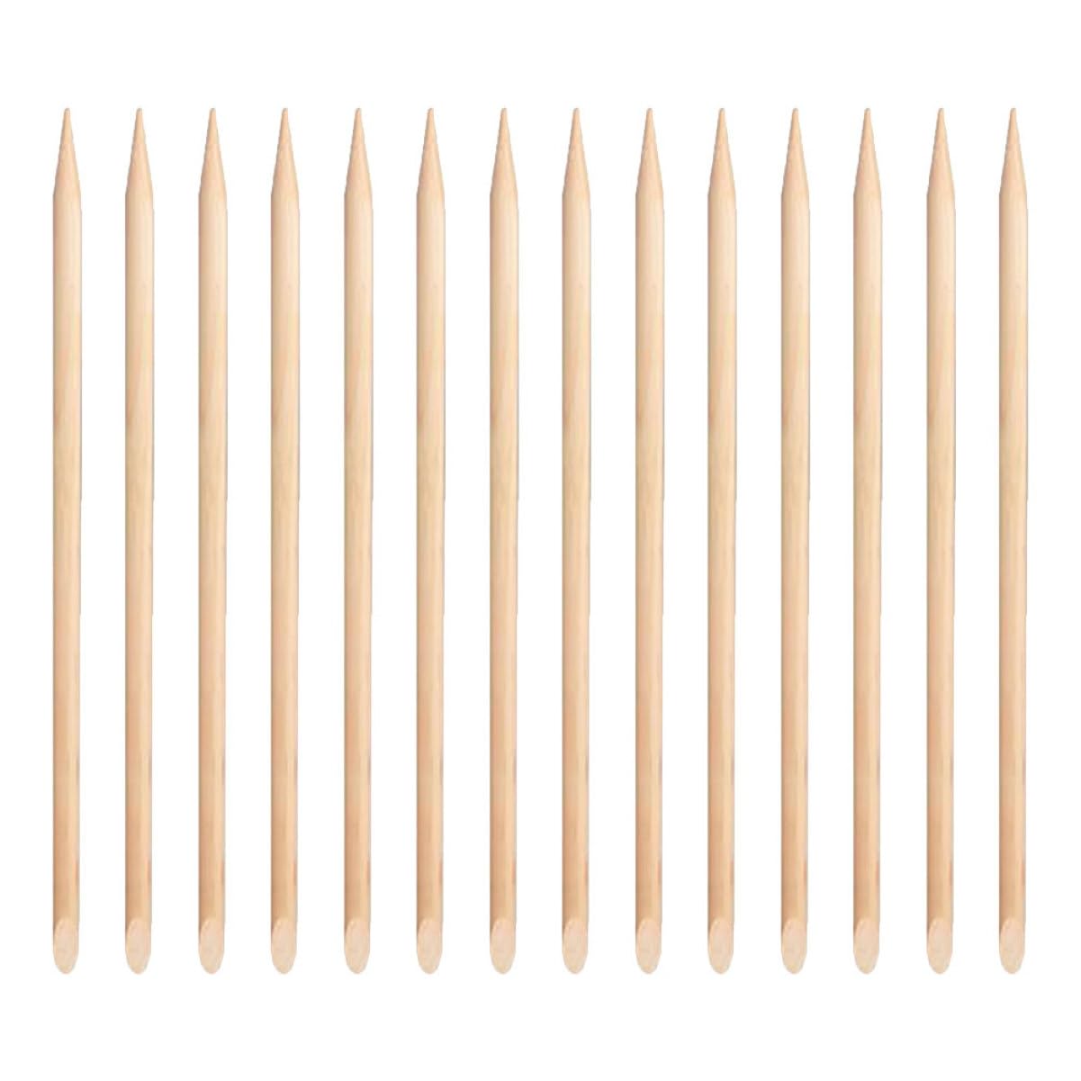 FOMIYES 100pcs Cuticle Sticks for Nails Dual Ended Nail Cleaning Dead Skin Pusher Manicure Tools for DIY Smooth Polished Surface for Safe Use