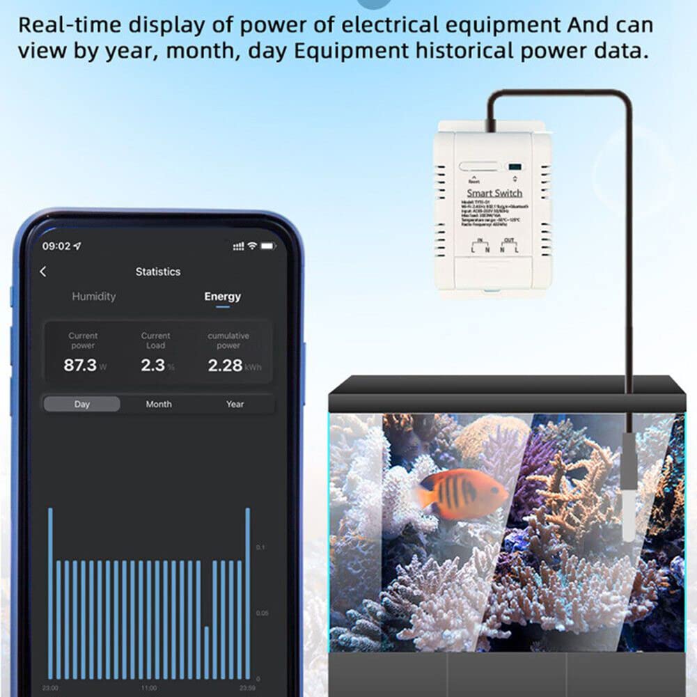 ZYWUOY Controlador de temperatura inteligente WiFi, Tuya WiFi, módulo de temperatura inalámbrico, sensor de aplicación, control remoto DS18B20