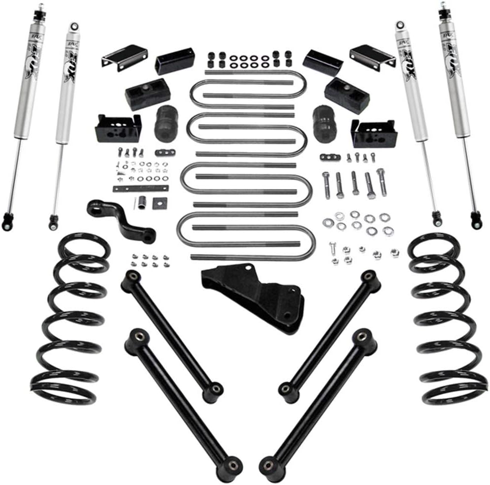 RealTruck SUPERLIFT SUSPENSION 6" Lift Kit for Dodge RAM 2500/3500 | Complete Lift Kit with Front & Rear Fox 2.0 Series Shocks | K865F | Fits 2007-2008 Dodge RAM 2500 / 3500 4WD 6.7 Cummins Diesel