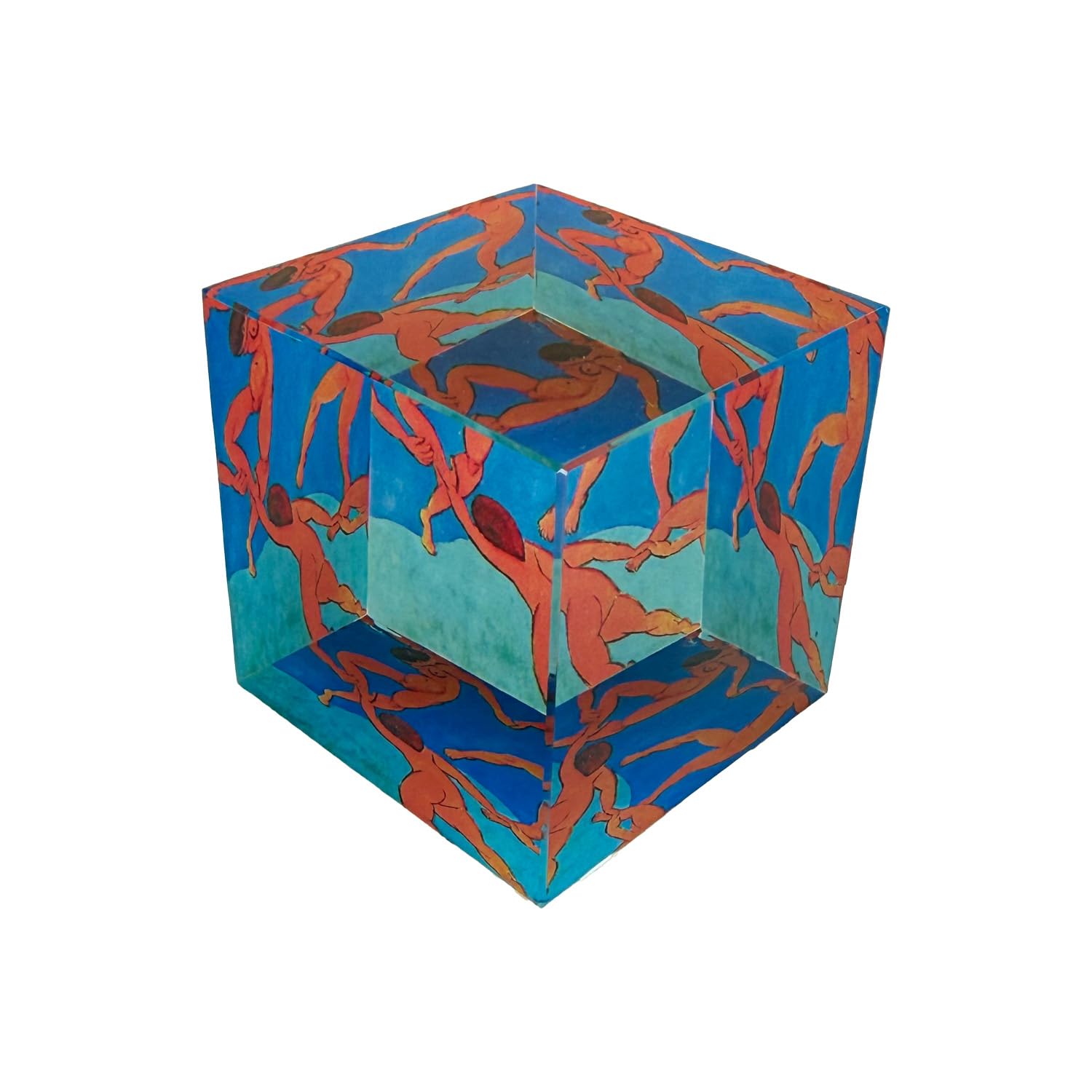 MATISSE - The Dance Square Glass Paperweight - 6 x 6 cm
