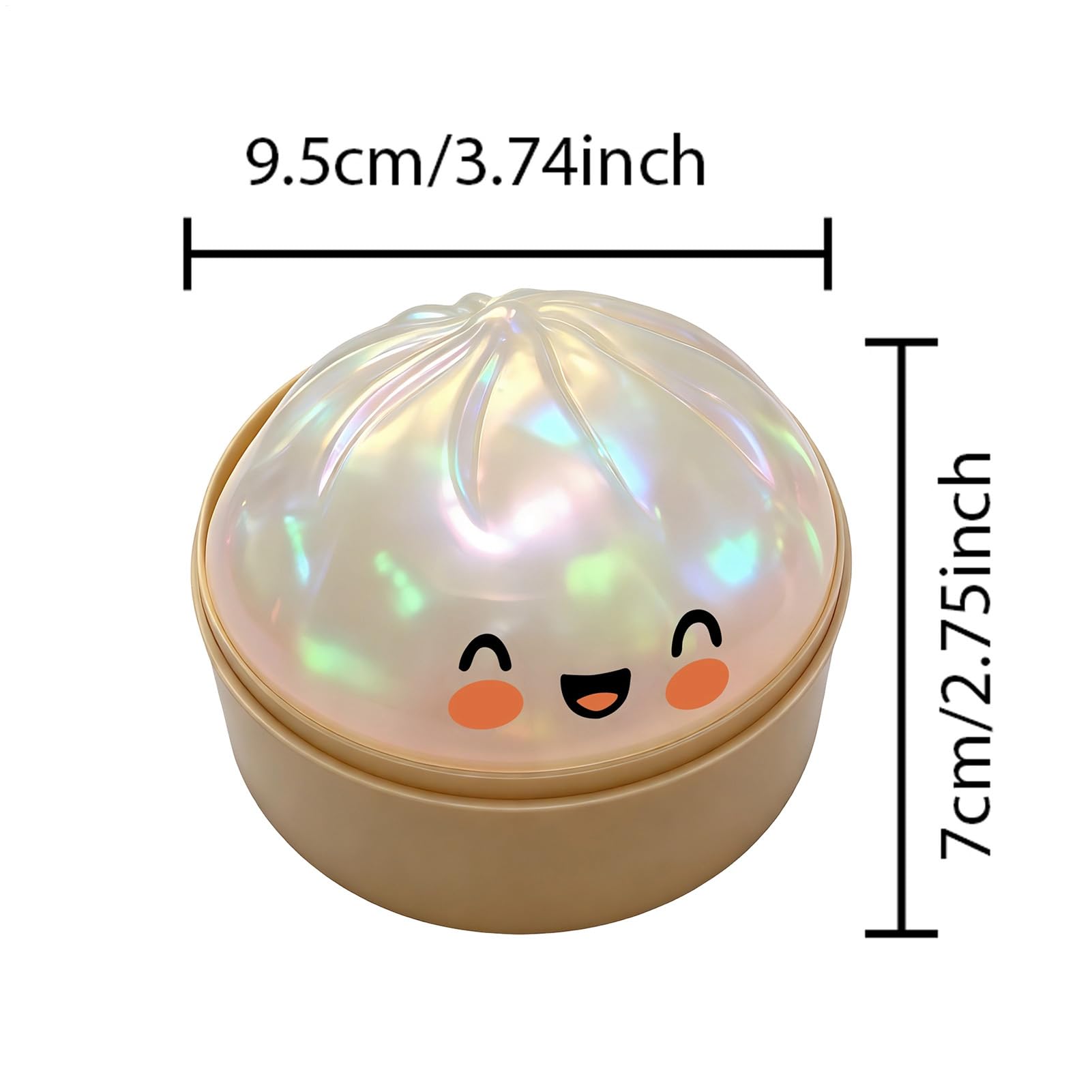 Dumplings Squishy, Mystery Dumpling Squishy Sorpresas con Brillo, Antiestres Squeeze Fidget Toy para Adultos — view 6