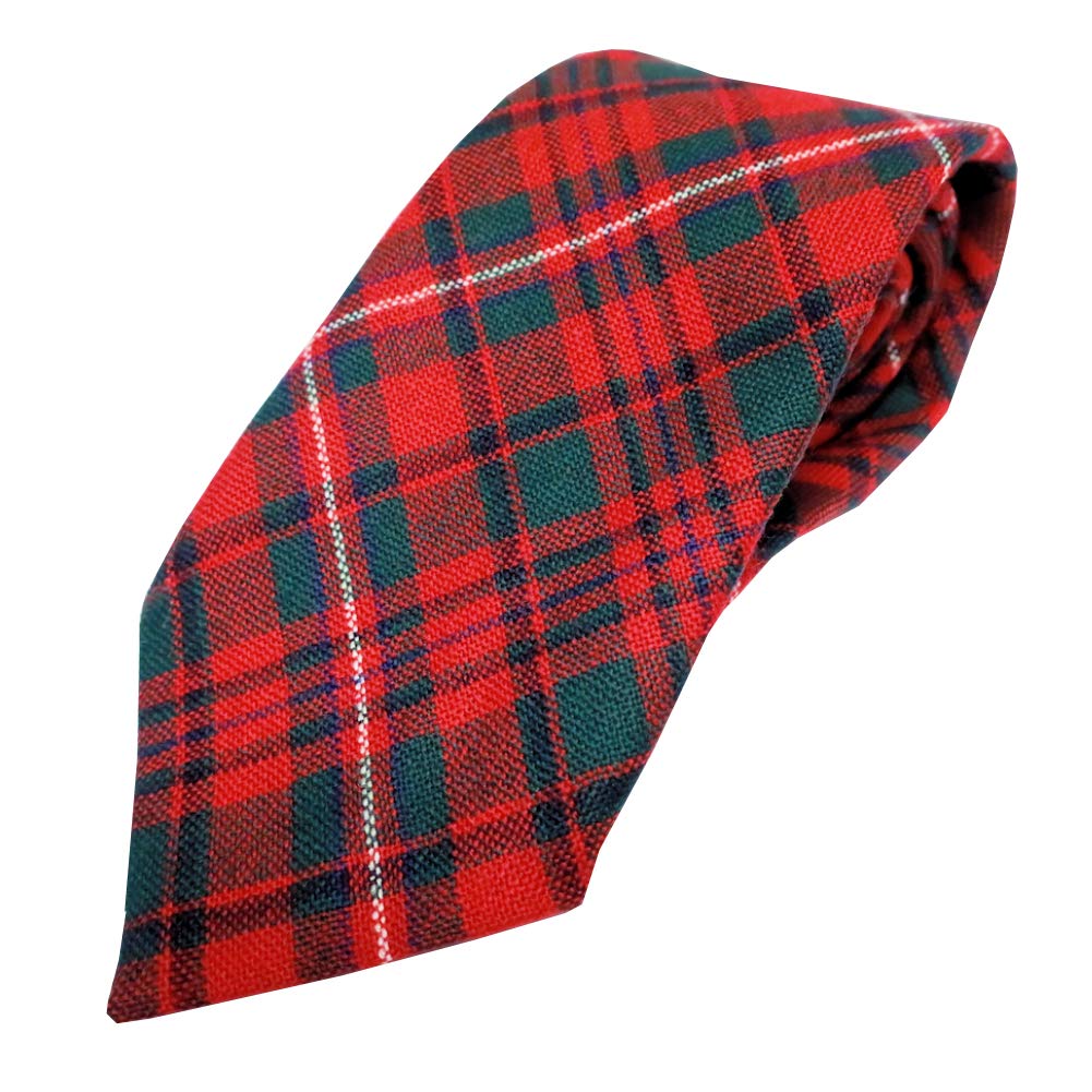 Ingles Buchan Men's Mackinnon Scottish 100% Wool Tartan Plaid Tie