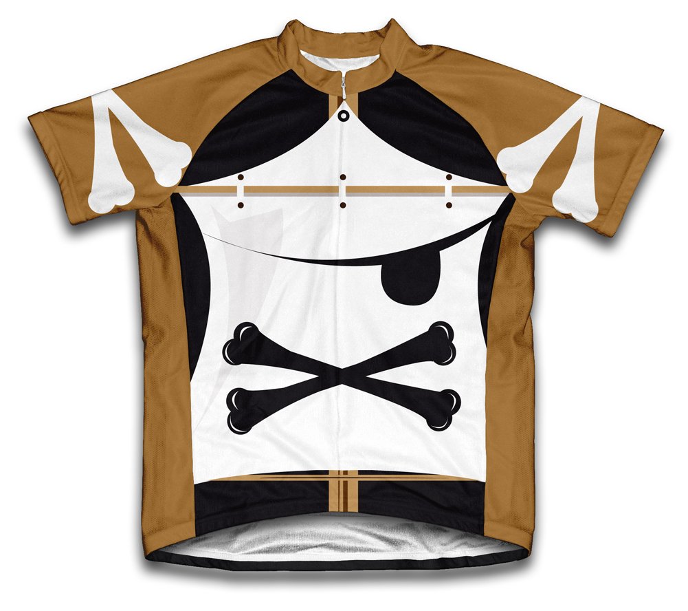 ScudoPro X Pirate Short Sleeve Cycling Jersey for Youth - Size M White