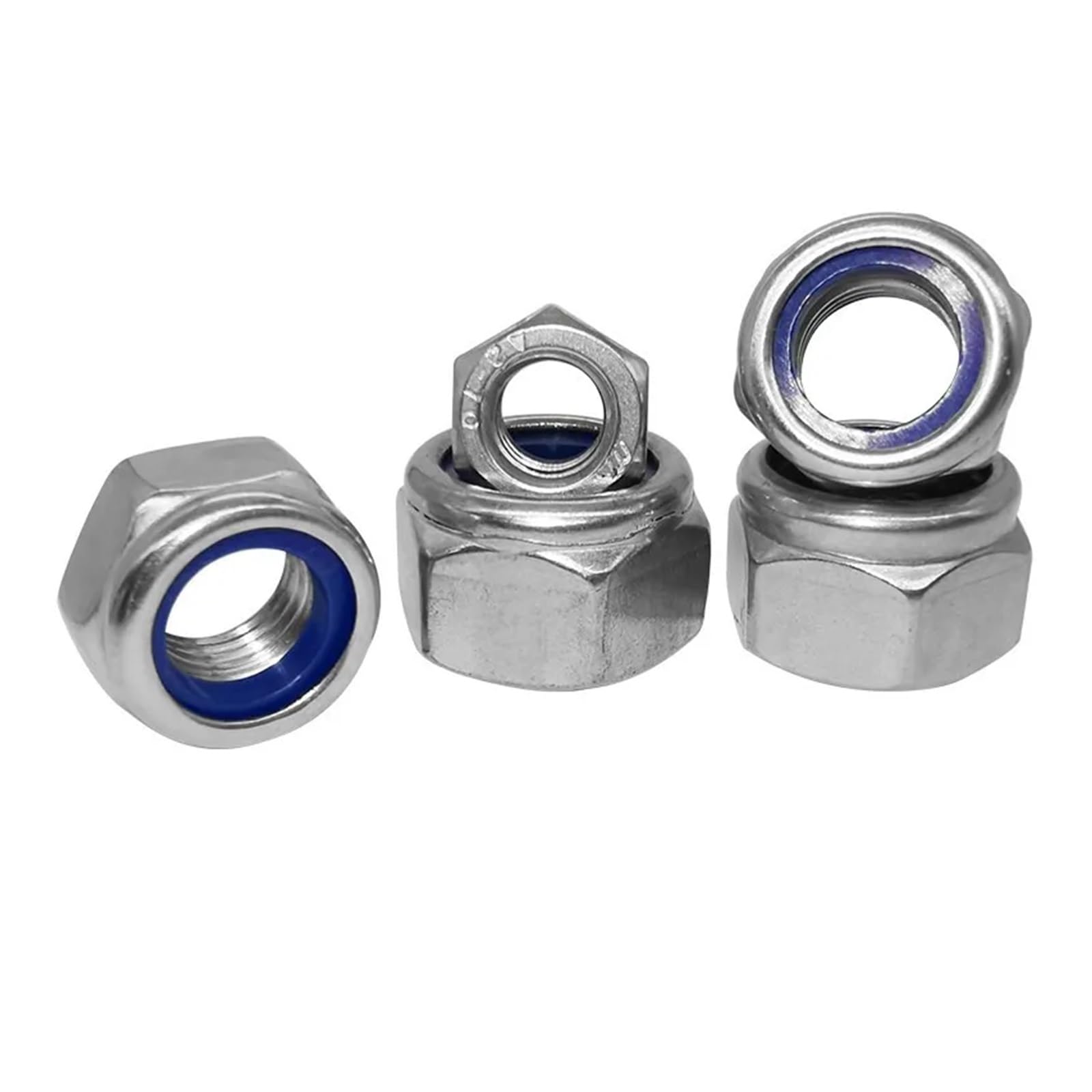 Tuerca de seguridad de nailon de acero inoxidable M2 M2.5 M3 M4 M5 M6 M8 M10 M12 M14 M16 M20 M24 M27 M30 DIN985 Tuerca de seguridad hexagonal(M27 1PC)