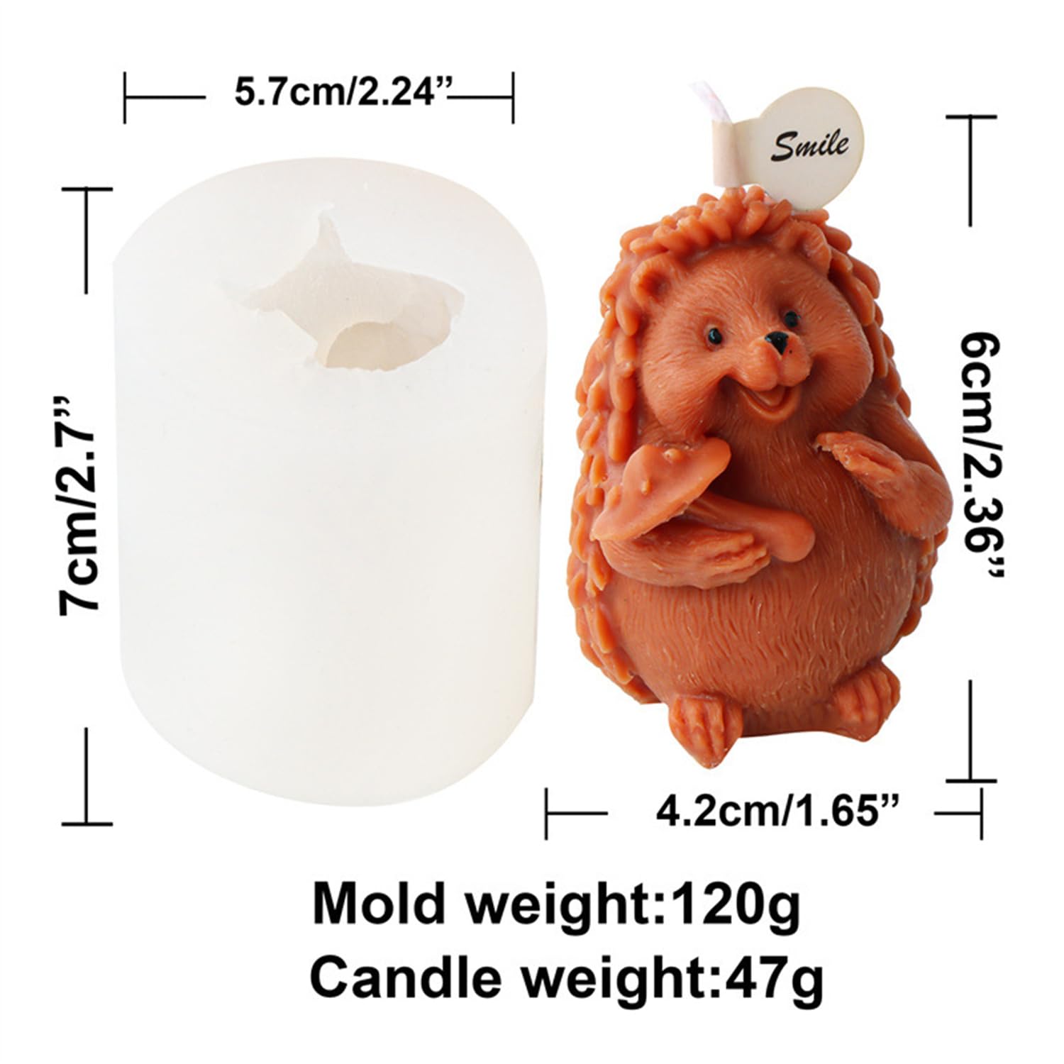 Moule à Bougie En Silicone 3D Forme Animaux (8 Modèles) - Pour Résine, Savon, Plâtre - Silicone Souple, Démoulage Facile - 5