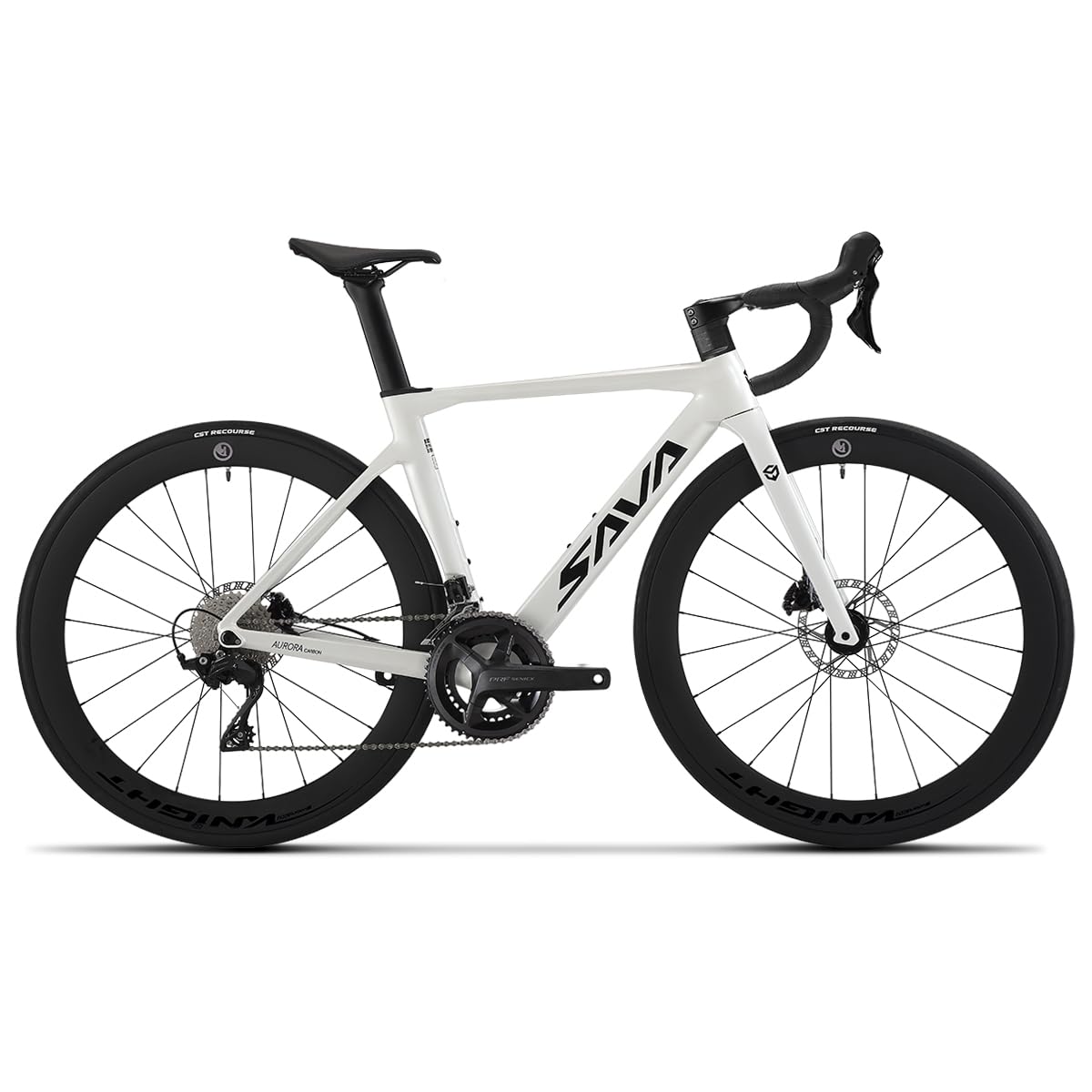SAVADECK Lightweight Full Carbon Fiber Racing Bike for Adults, with Shimano R7120 24-Speed Shift Set, Epuiped with Carbon Fiber Frame and Wheelset, Hydraulic Oil Disc Brakes