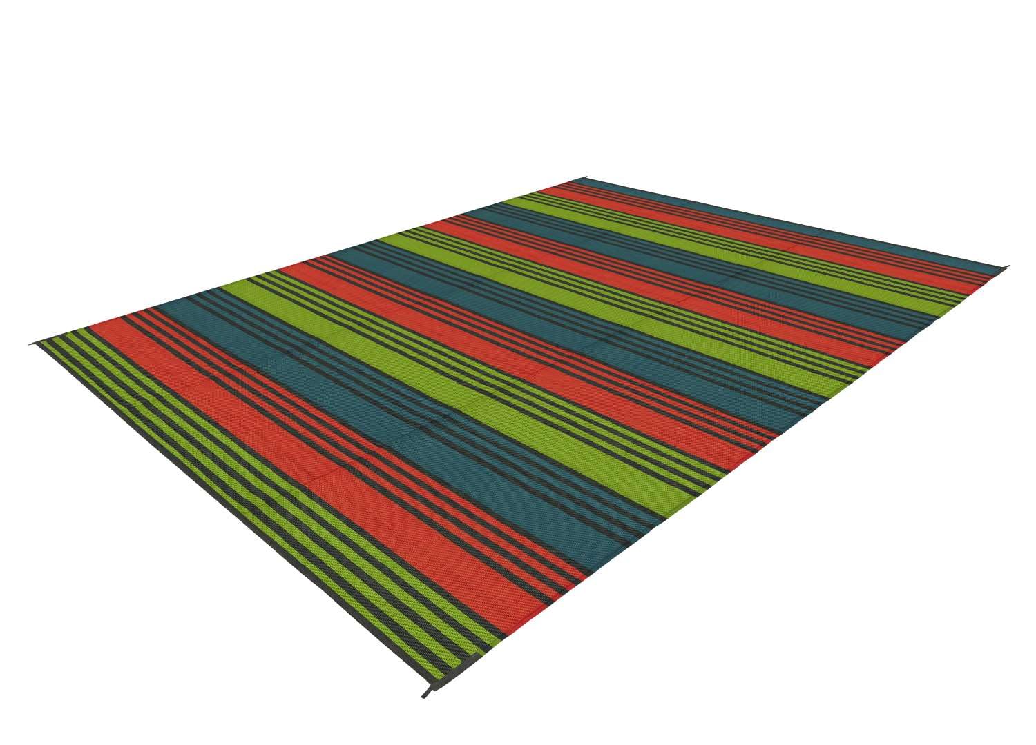 BERGER Esterilla para exteriores, 300 x 250 cm, transpirable y suave, con trabillas de fijación
