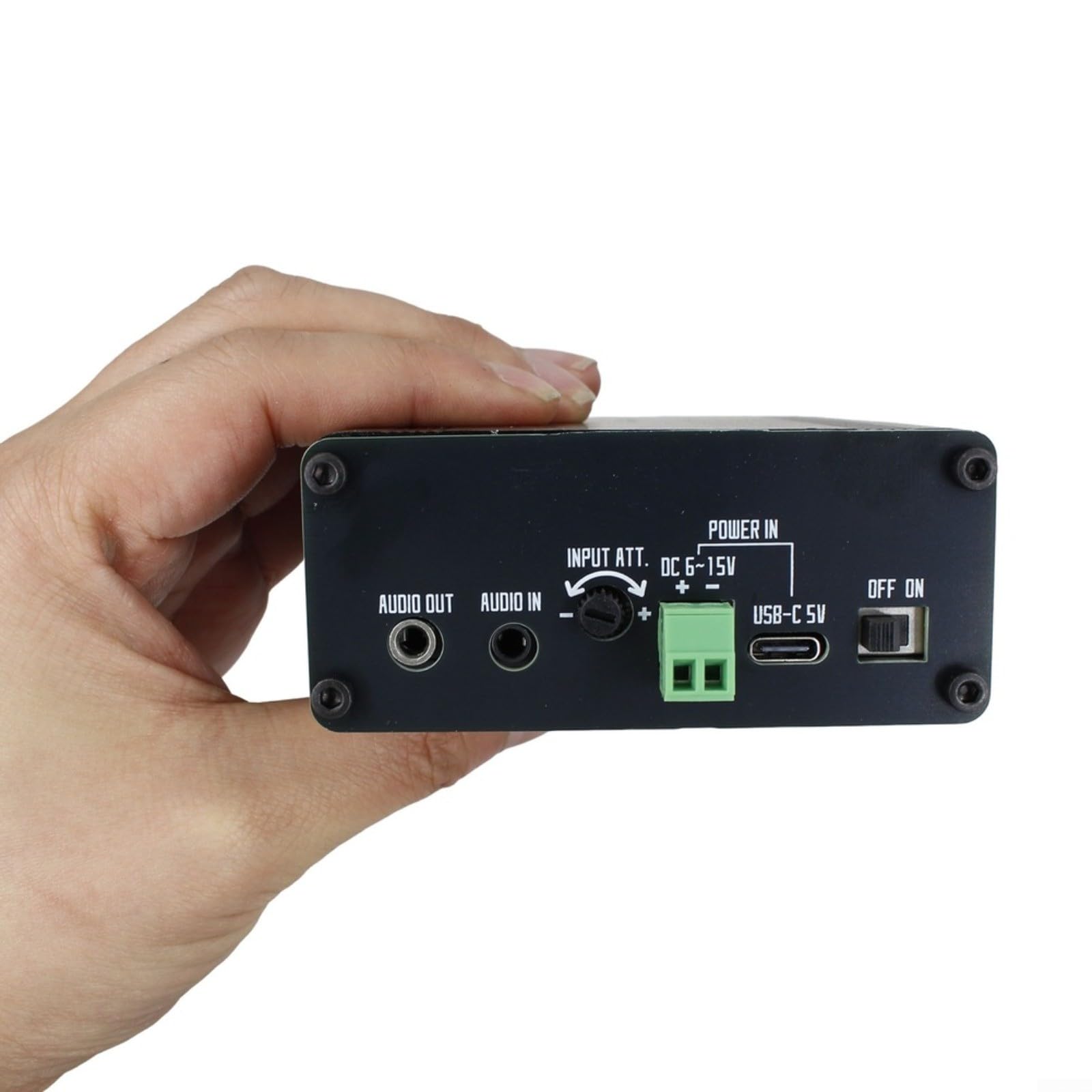 Processore di segnale audio Digital Noise Suppressor LPF Filtro da 3,5 mm Jack USB-C per radio QSO Alluminio
