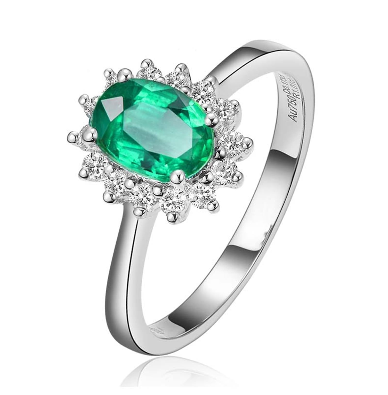 Wycian Anillos piedra mujer anillos oro mujer 18k plata oval número sólido no chapado popular para hombres Navidad joyas