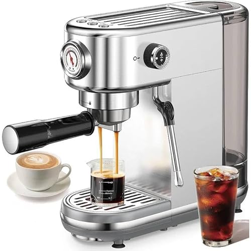 Mann Mart‚Automatic Espresso Machine with Milk Frother: 20 B...