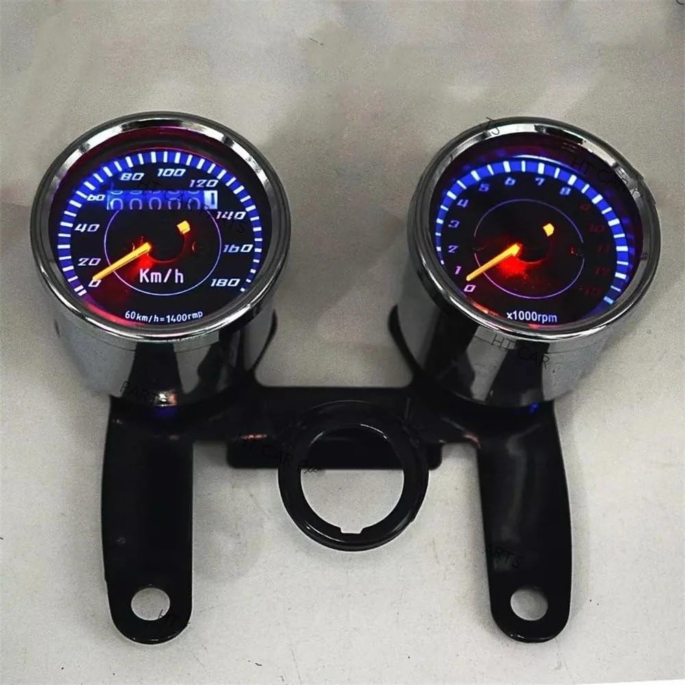 Odómetro digital Medidor Combinado Modificado Para Motocicleta, Odómetro Modificado Mecánicamente, Tacómetro, Luz Nocturna