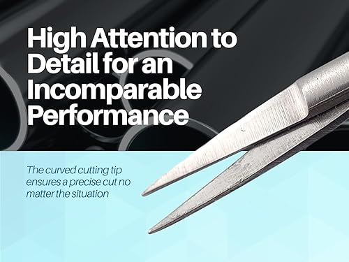 Miniatura 2 de Artman Instruments - Micro Tijeras de 4.5 pulgadas, corte de puntada Castroviejo, bordado, acción de resorte, tijeras de apriete extra afiladas para