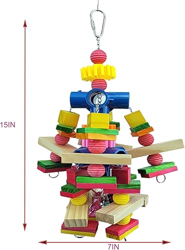 Miniatura 4 de Juguetes para loros, adecuados para loros grises africanos, cacatúas, guacamayos bebés, loros amazónicos y otros juguetes de pájaros pequeños y