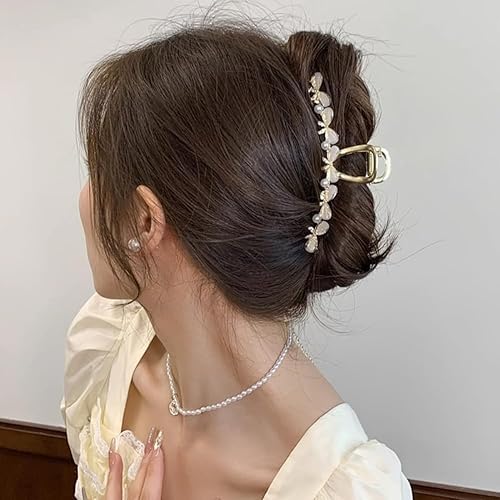 Miniatura 8 de 2 pinzas de metal para el cabello, pinzas para el cabello con diamantes de imitación vintage, pinzas para el cabello con perlas plateadas, pinzas