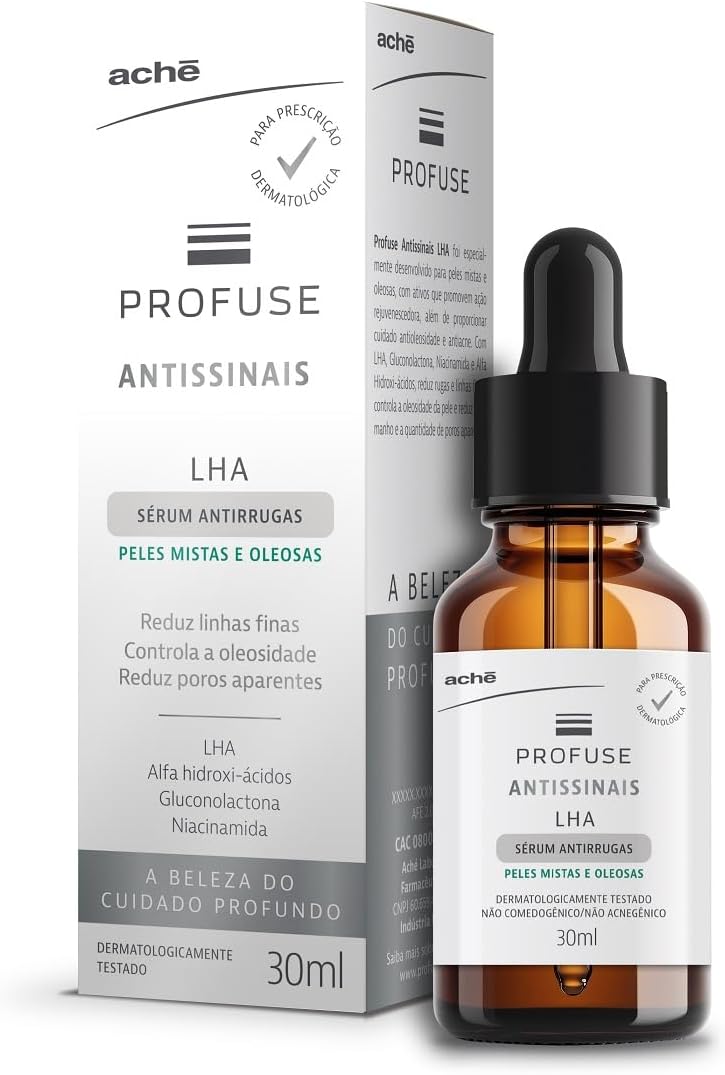 Profuse Sérum Antissinais LHA Antirrugas Peles Mistas e Oleosas 30ml