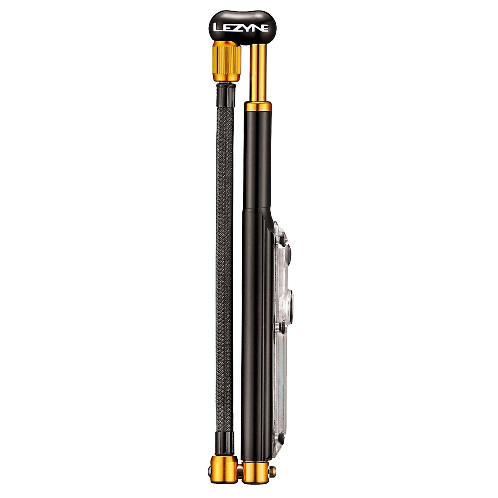 Lezyne Shock Digital Drive Floor Pump 350 Psi, Black/Gold