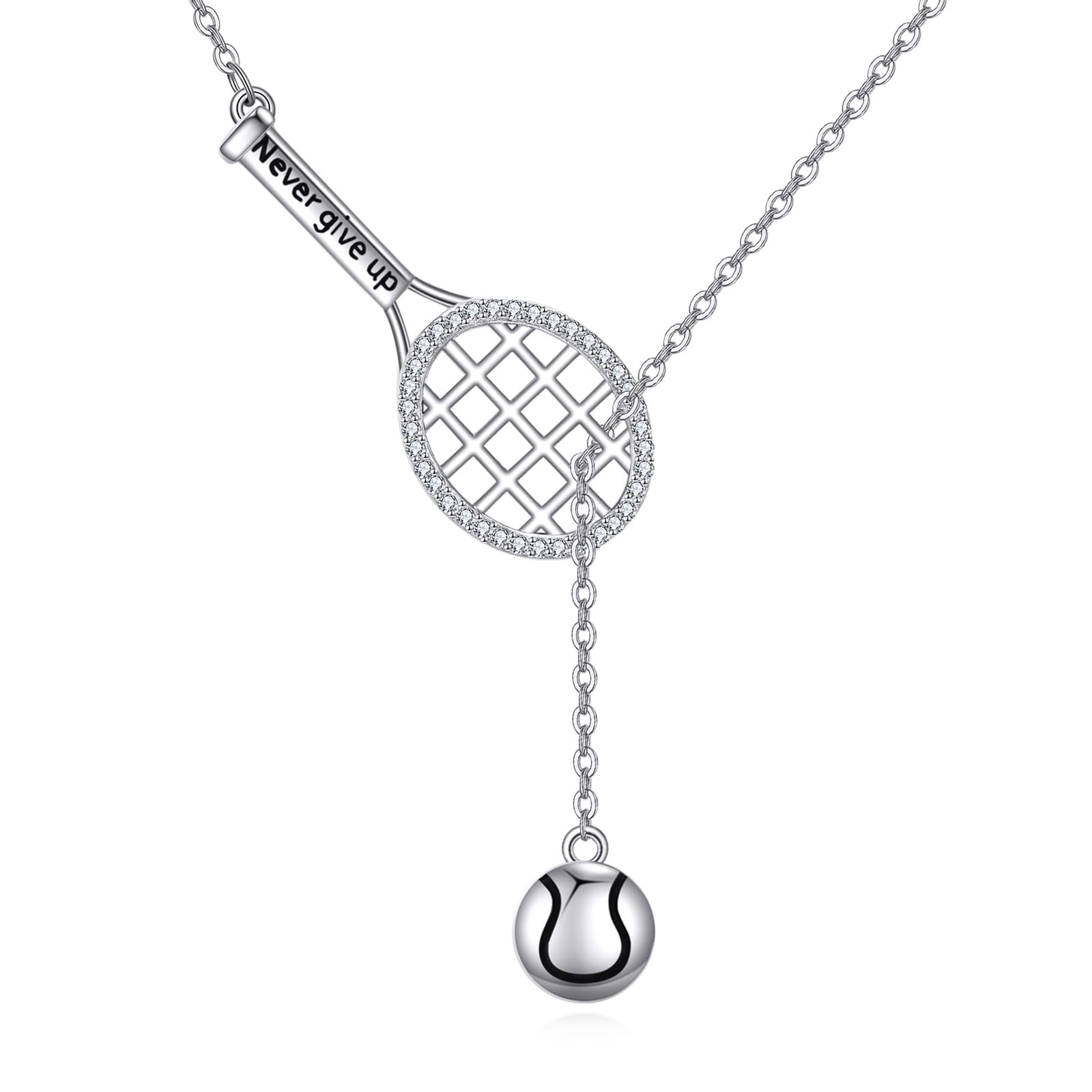 LWQQWL Sports Necklace for Women 925 Sterling Silver Pendant Necklaces Heart Jewelry Gifts