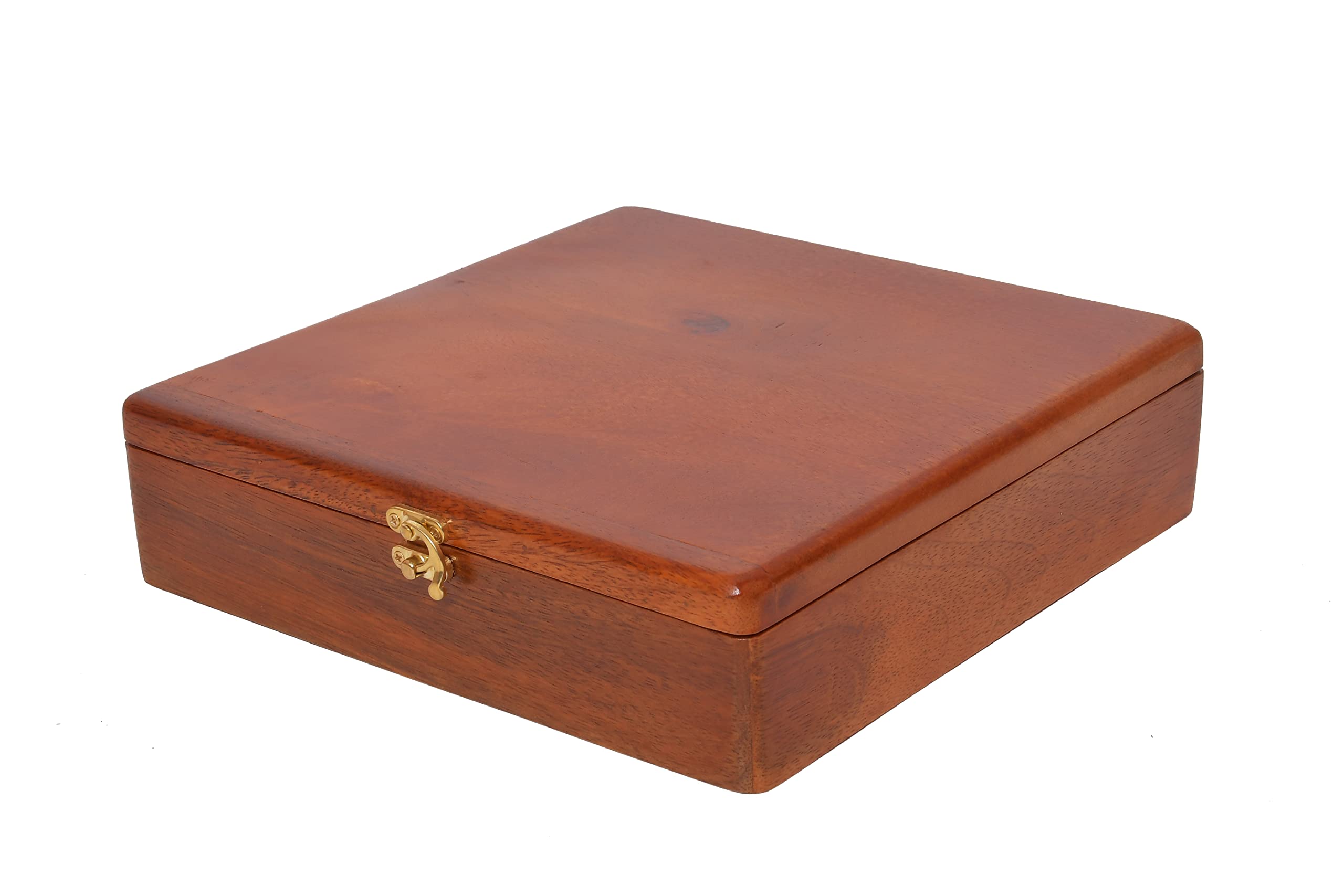 Wooden Brown Nut Box With 5 compartments