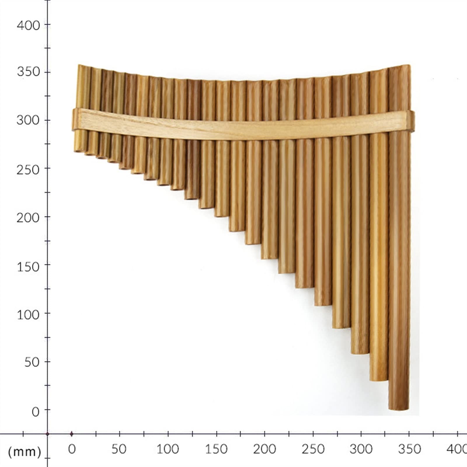 Panflöten Bambus 22 Pfeifen Handgefertigte Musikinstrumente Holzbläser Panflöte (Color : Right)