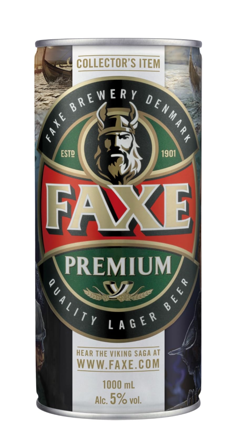 Faxe Premium Bière Blonde 5% 1L/Canette - Offres Pack de 6 et 12 Canettes - Livraison Gratuite France (6)
