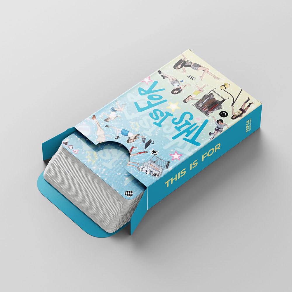 Tw Photocards 2025 - Tarjetas Lomo, colección de tarjetas Tw para fans (55 unidades, azul) 4