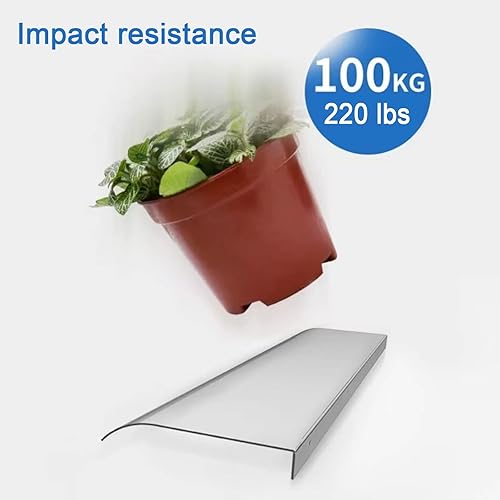 Miniatura 2 de Toldo transparente para ventana, cubierta de policarbonato de 0.138in, toldo de entrada, toldo arqueado, hoja de protección UV contra la lluvia,