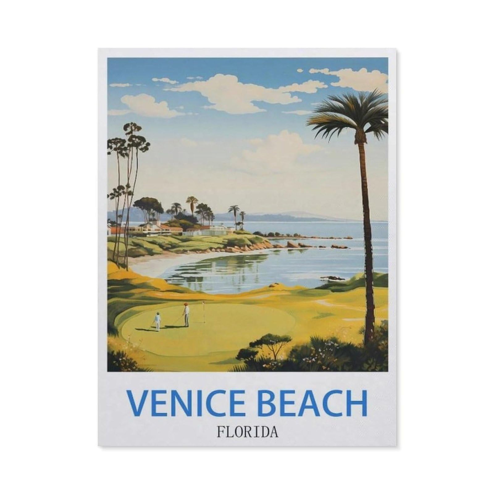 BEAYODKP DIY 5D Diamond Painting，Venice Beach Florida（40x50cm）