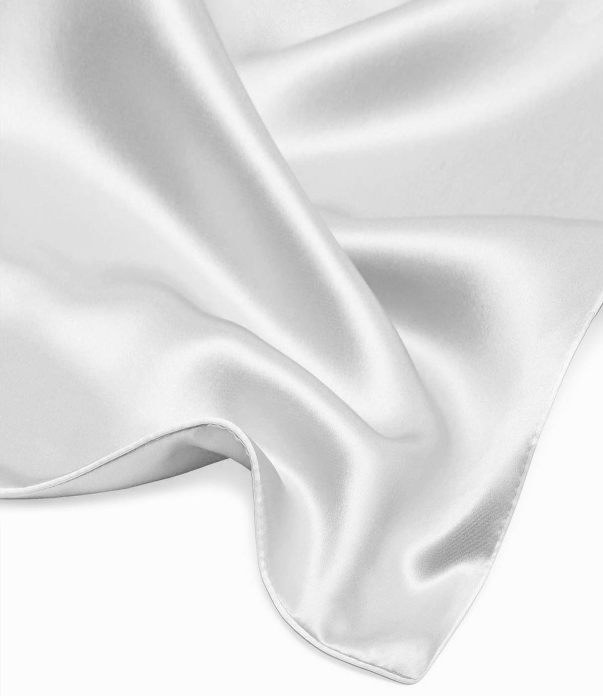 Seide Kissenbezug Weiß - 100% Maulbeerseide (60 x 70 cm)