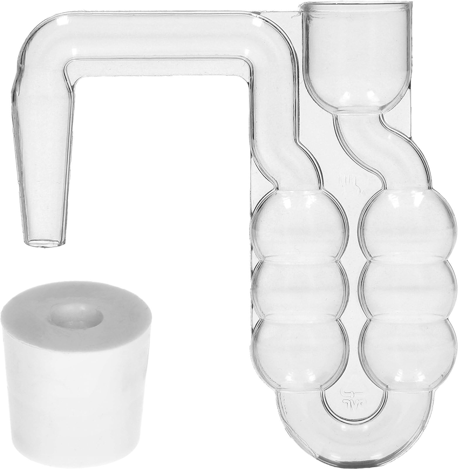 lilawelt24 6X 5L Flasche + Gummistopfen + Gärröhrchen Gärballon Set Weinballon Gärbehälter/brauen Wein Machen