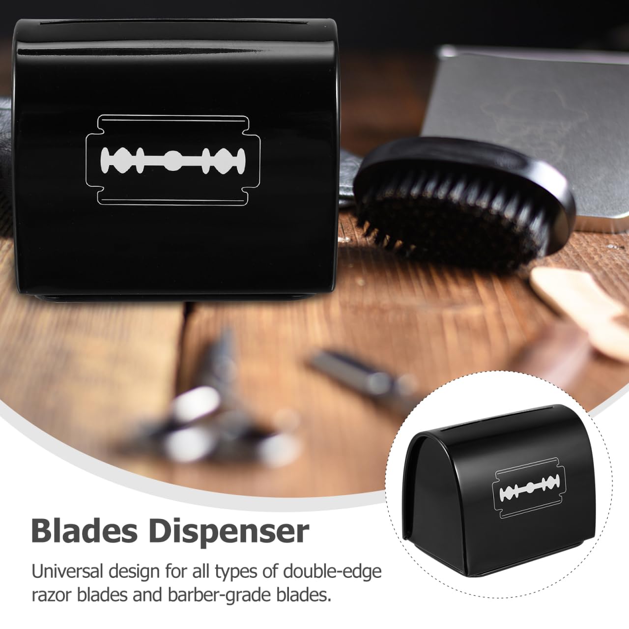 Uonlytech Maquina De Afeitar Para Hombre 2pcs Blade Disposal Case, Razor Blade Bank Blade Disposal Container Safety Disposal Storage Case for Salon Men Shaver Travel Mens Razors
