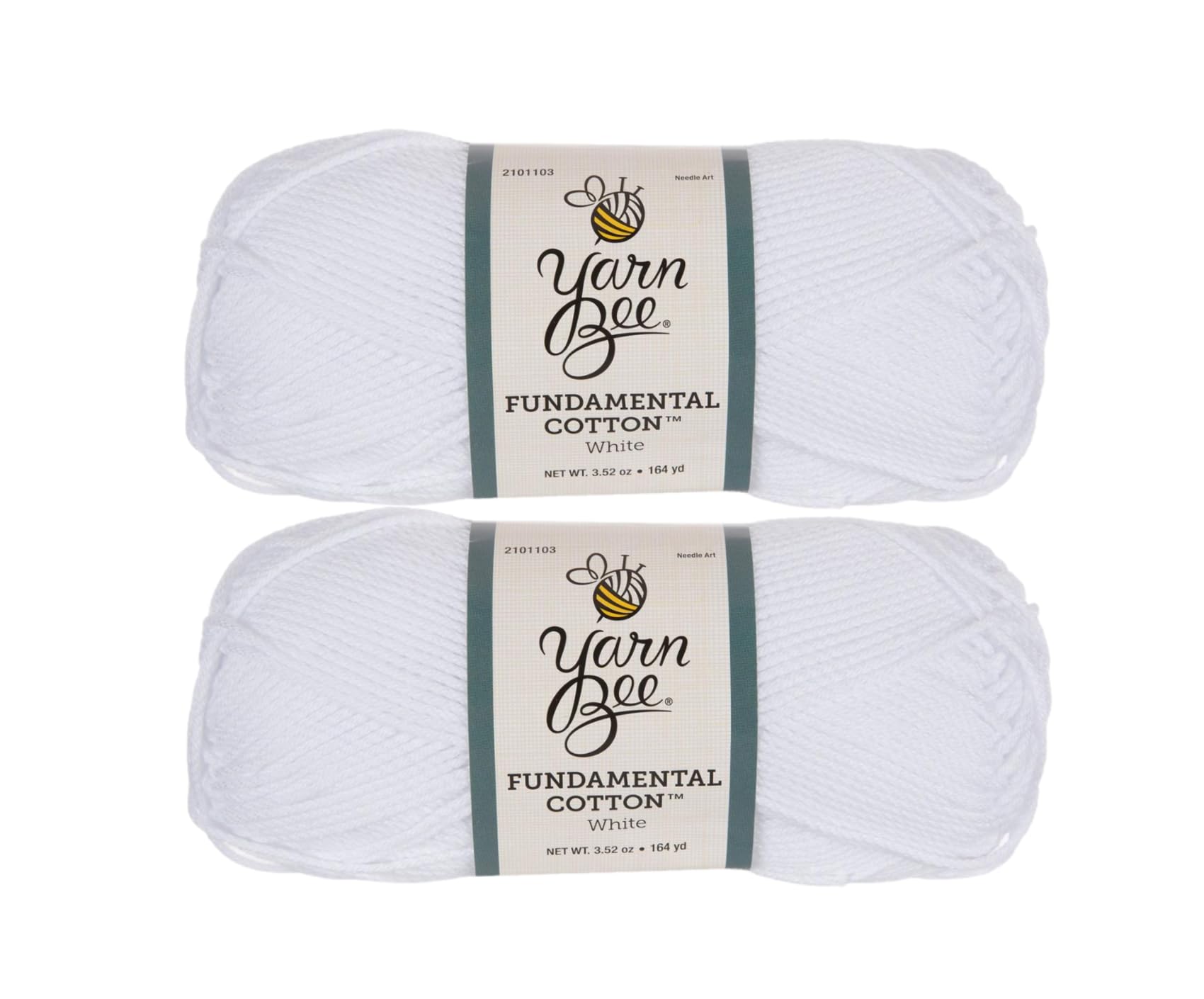 Amazon.com: Hobby Lobby Yarn Bee Fundamental Cotton Yarn, 01 White