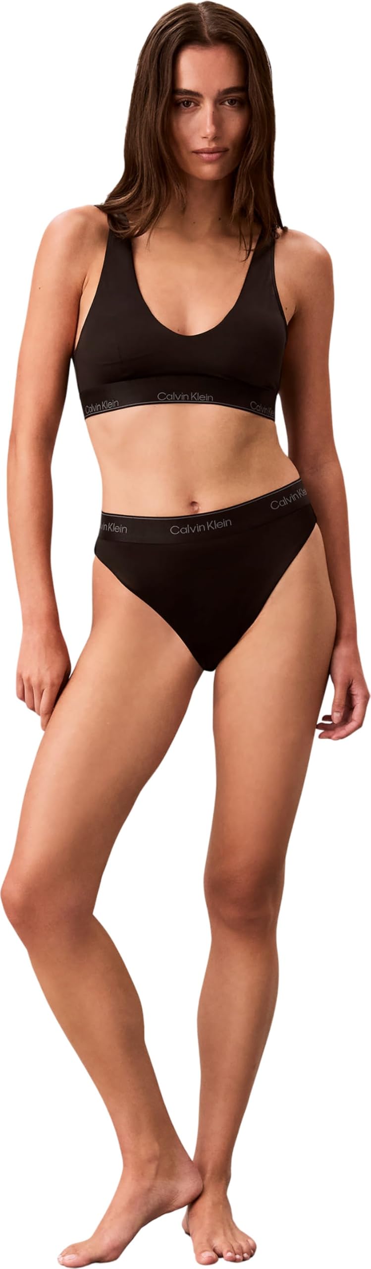 Calvin Klein Icon Shine Swim Bralette Lv00q61278 Brassière Donna