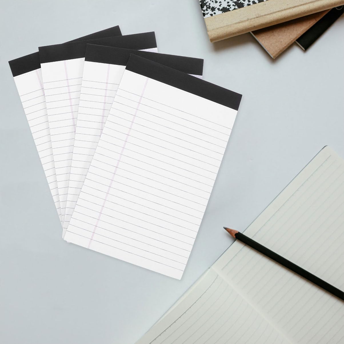Blocchi Note Legali A5 Carta Stampata a Righe, Quaderni per Appunti da Ufficio e Scuola, Blocchi Tearable Multifunzione 8 Libri da 50 Fogli per Back To School Party